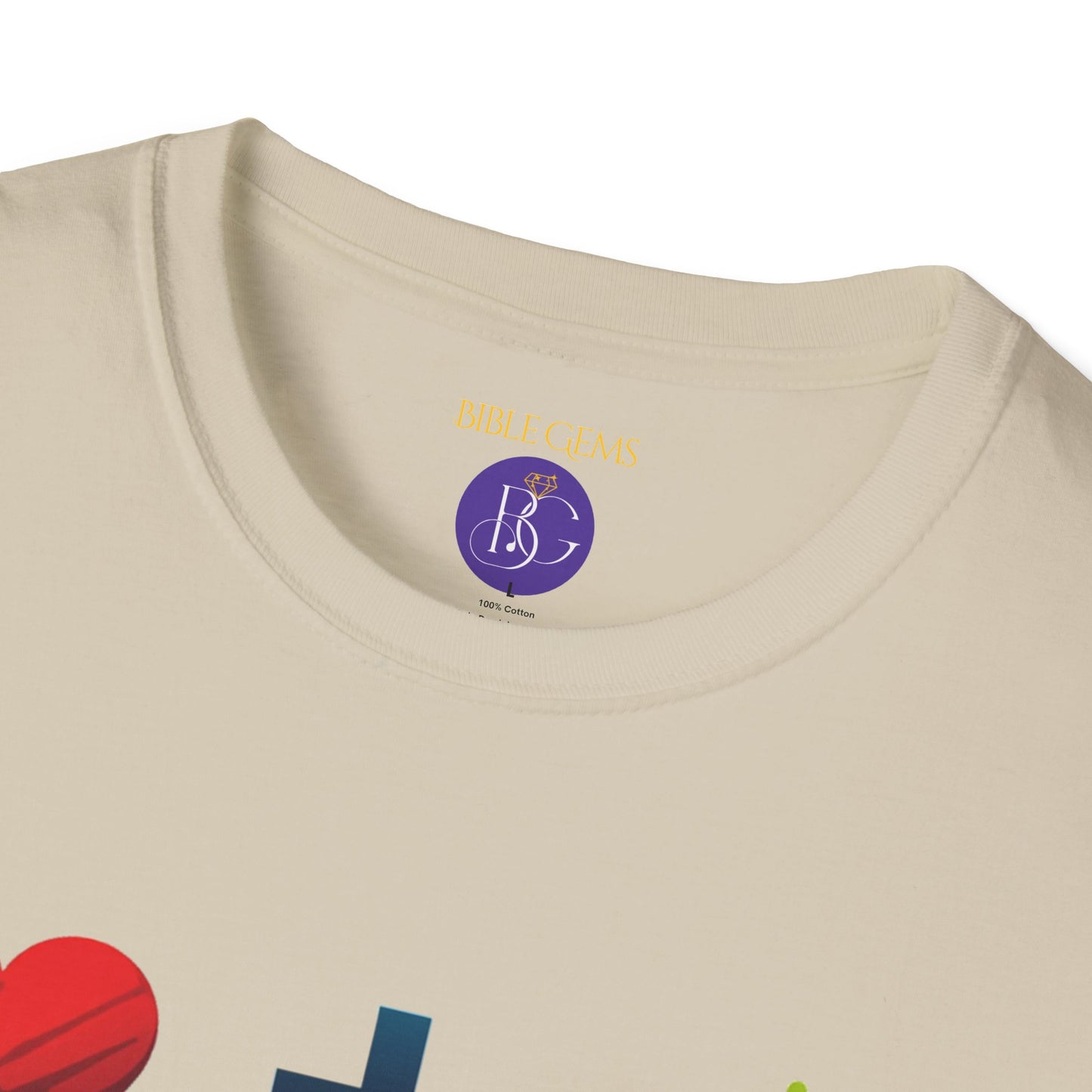 Cross Heart Life Graphic Only T-Shirt