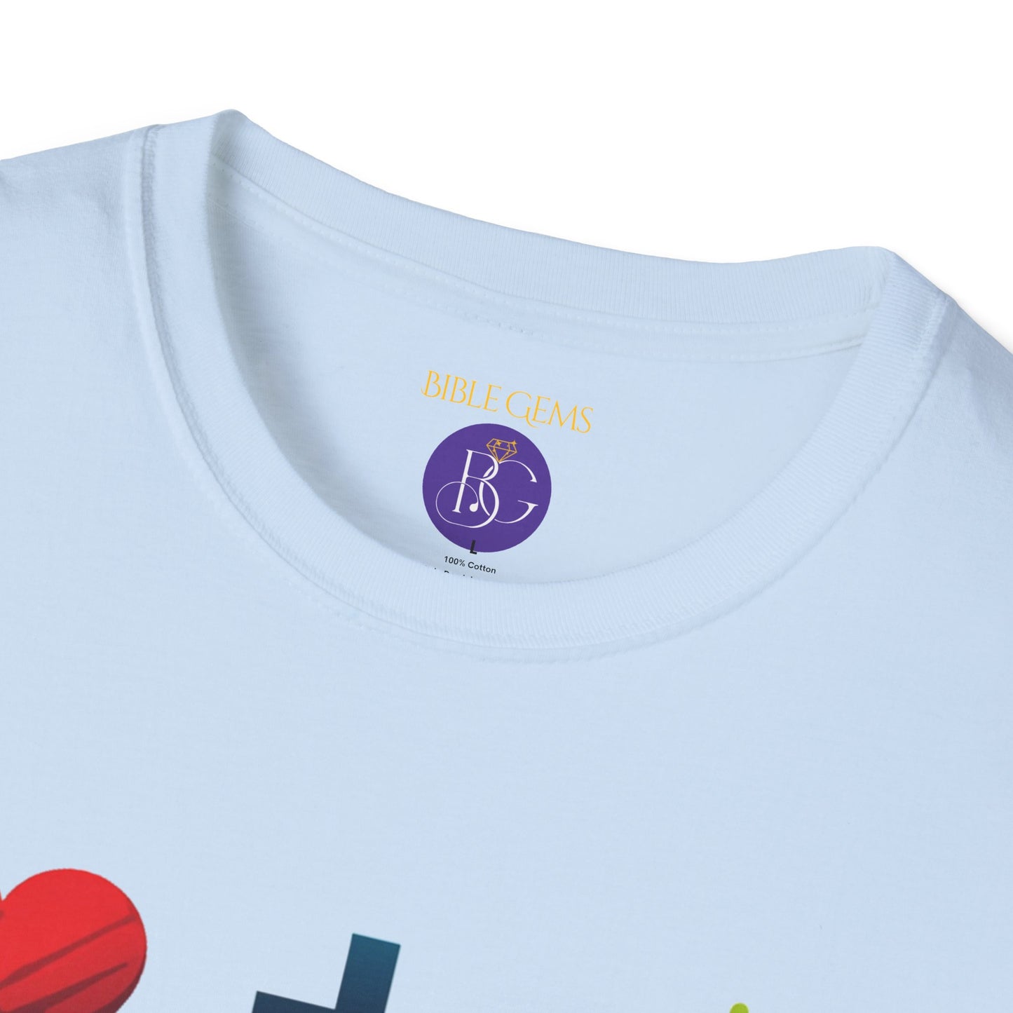 Cross Heart Life Graphic Only T-Shirt